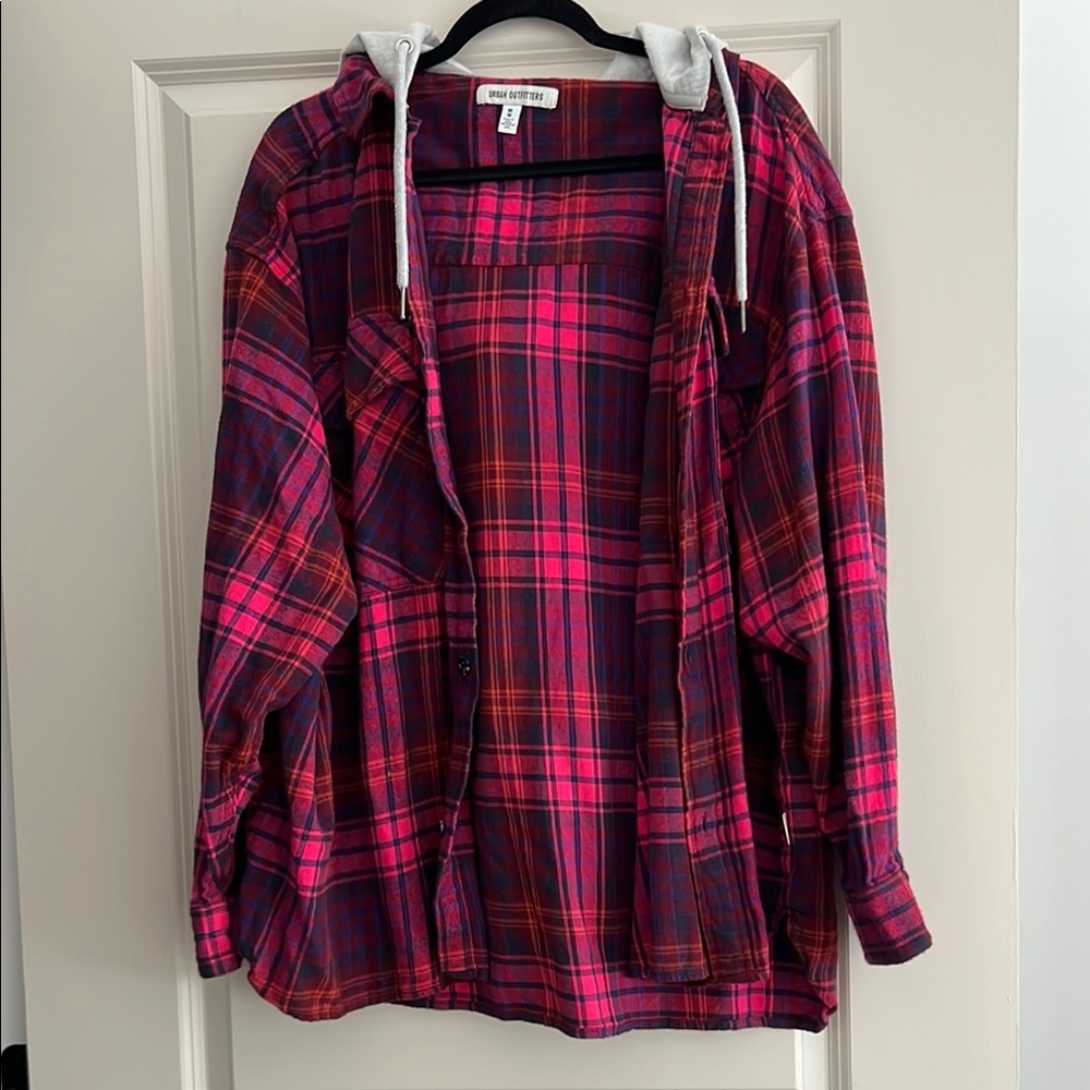 Urban Outfitters Hooded Flannel
